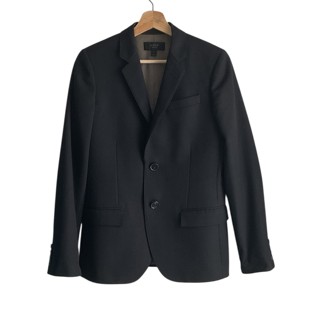 J. Crew Women’s Ludlov Black 100% Wool Blazer, size 6